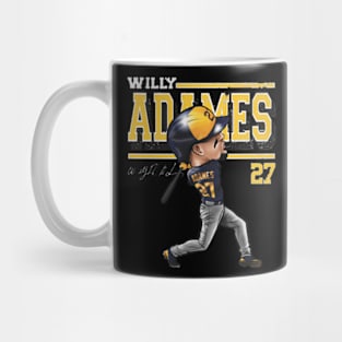 Willy Adames Milwaukee Cartoon Mug